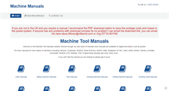 Desktop Screenshot of machinemanuals.co.uk